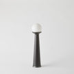 Global Views Alabaster Bulb Tower Lamp-Black