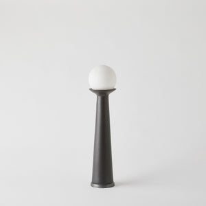 Global Views Alabaster Bulb Tower Lamp-Black