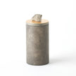 Global Views Quarry Jar Grey/Gold Leaf