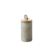 Global Views Quarry Jar Grey/Gold Leaf