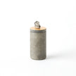 Global Views Quarry Jar Grey/Gold Leaf