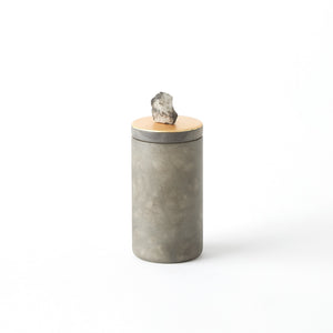 Global Views Quarry Jar Grey/Gold Leaf