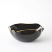 Global Views Currents Bowl Black/Gold