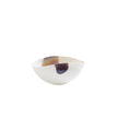 Global Views Mirabelle Bowl Ivory/Plum