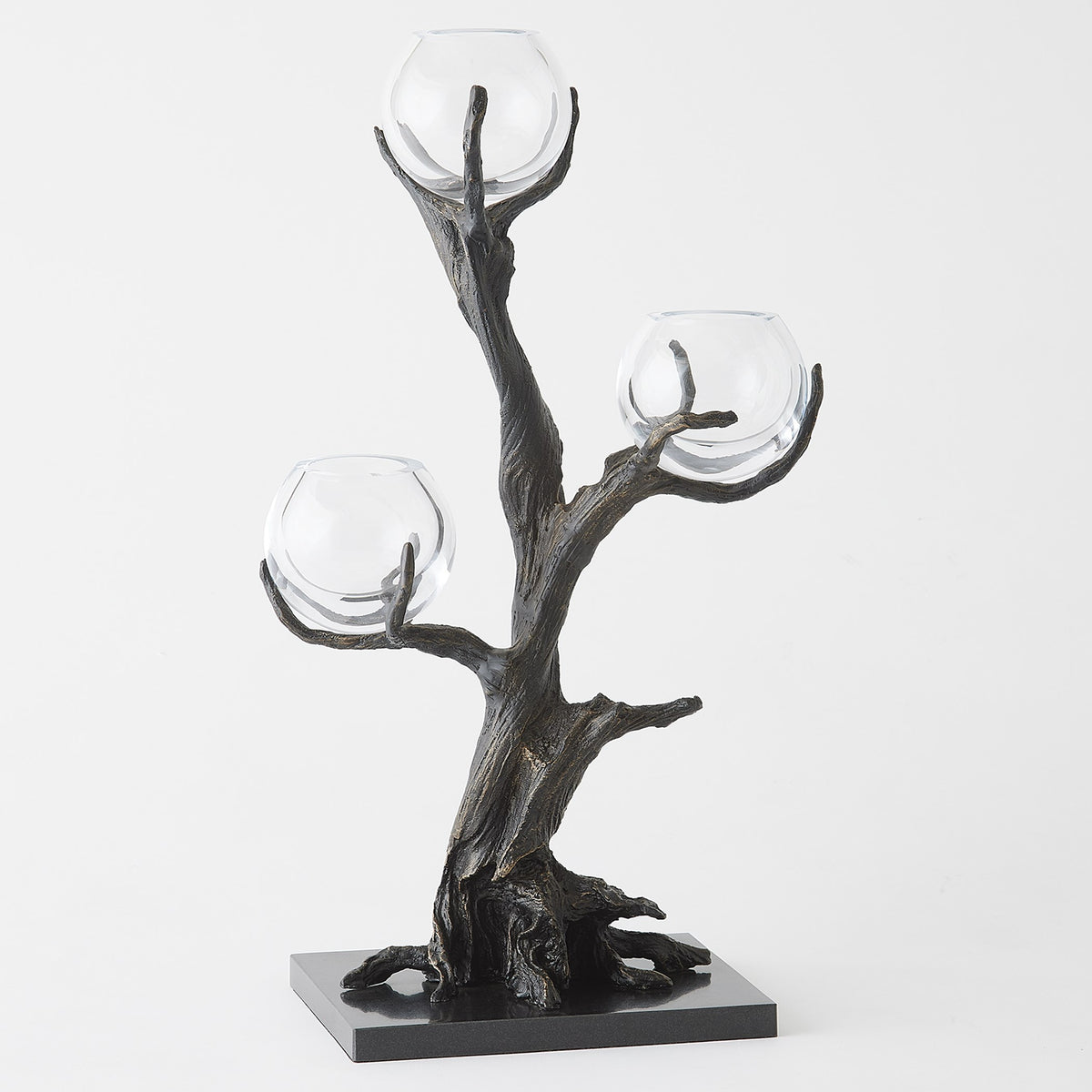 Global Views Monterey Vase Holder Natural Iron