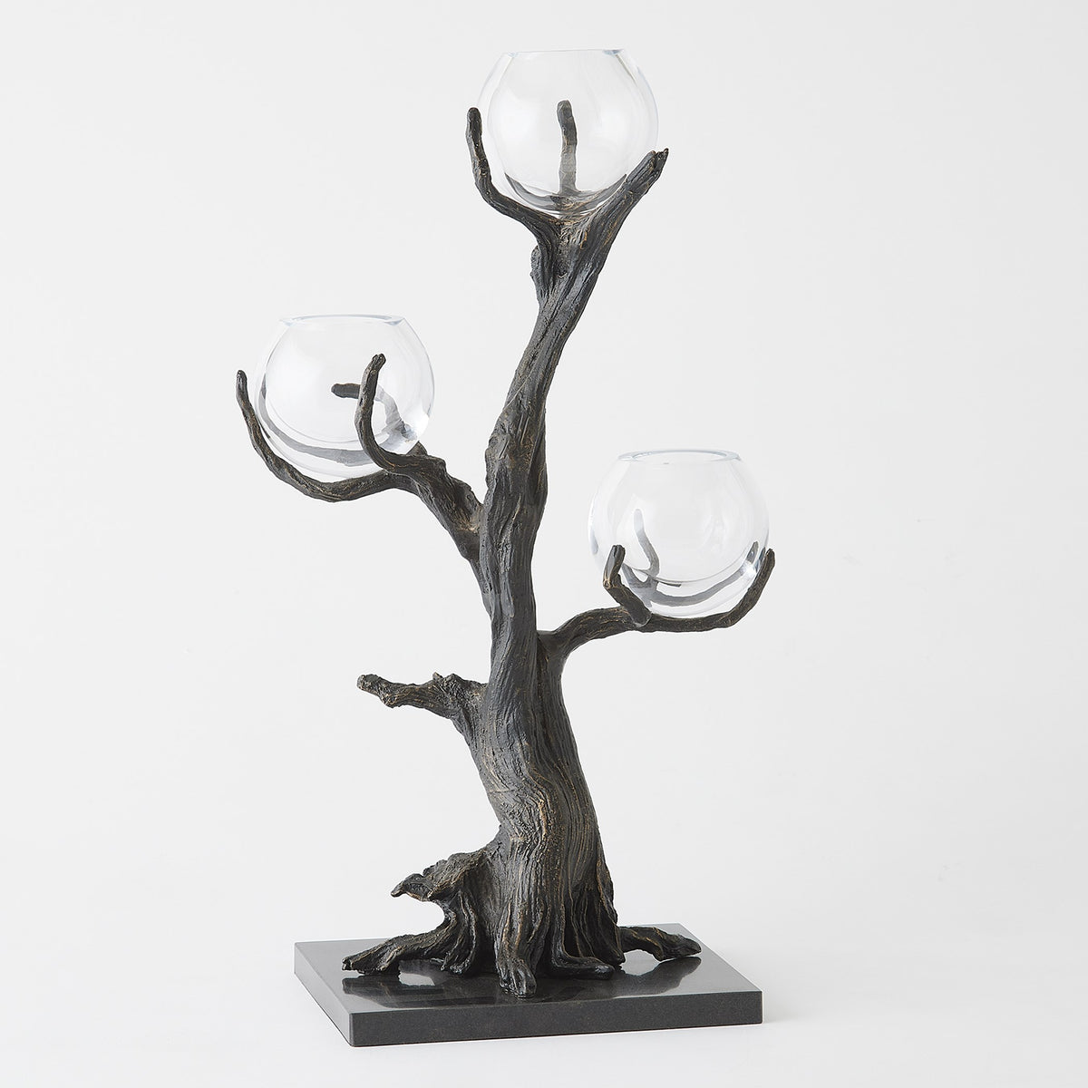 Global Views Monterey Vase Holder Natural Iron