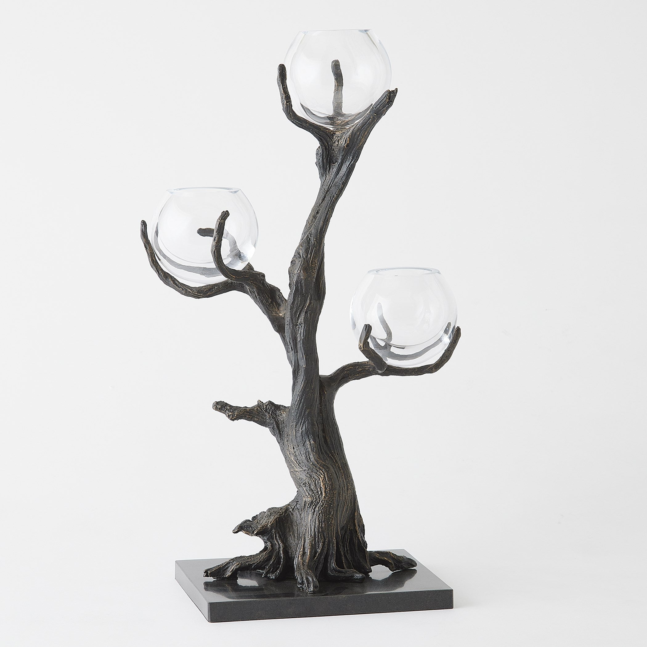Global Views Monterey Vase Holder Natural Iron