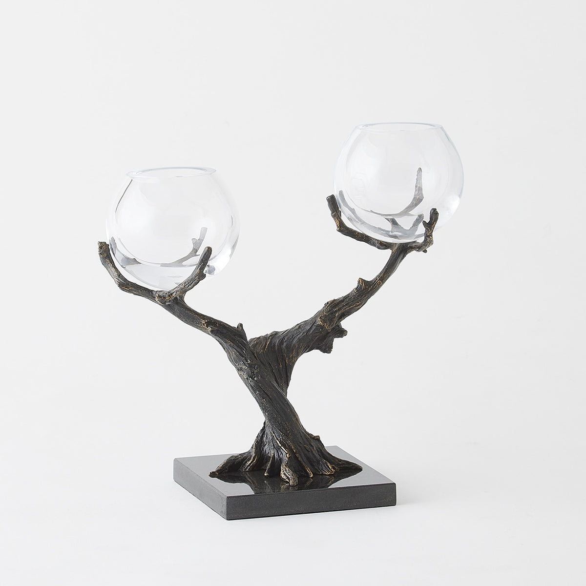 Global Views Monterey Vase Holder Natural Iron