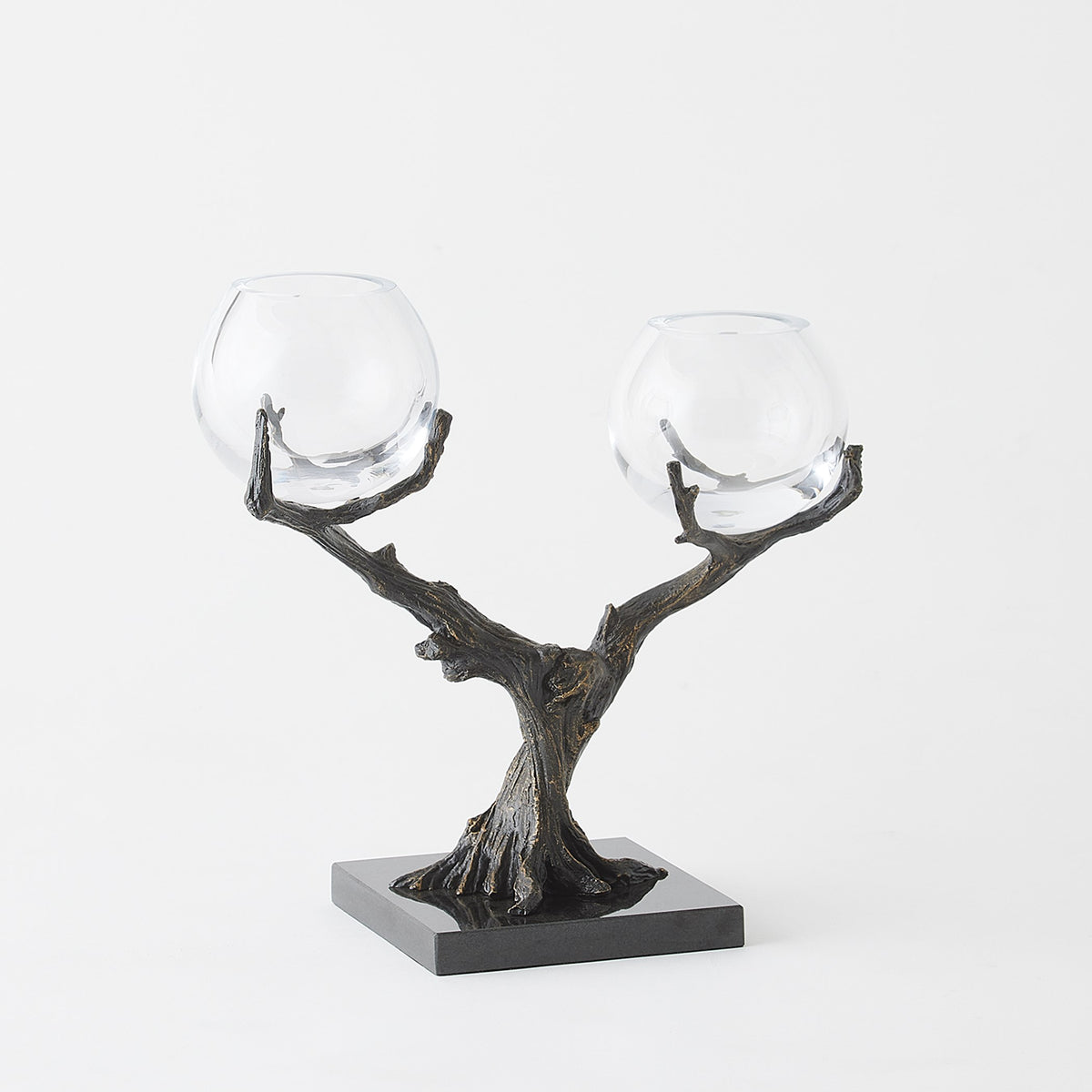 Global Views Monterey Vase Holder Natural Iron