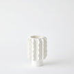 Global Views Frilled Vase Matte White