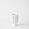 Global Views Frilled Vase Matte White