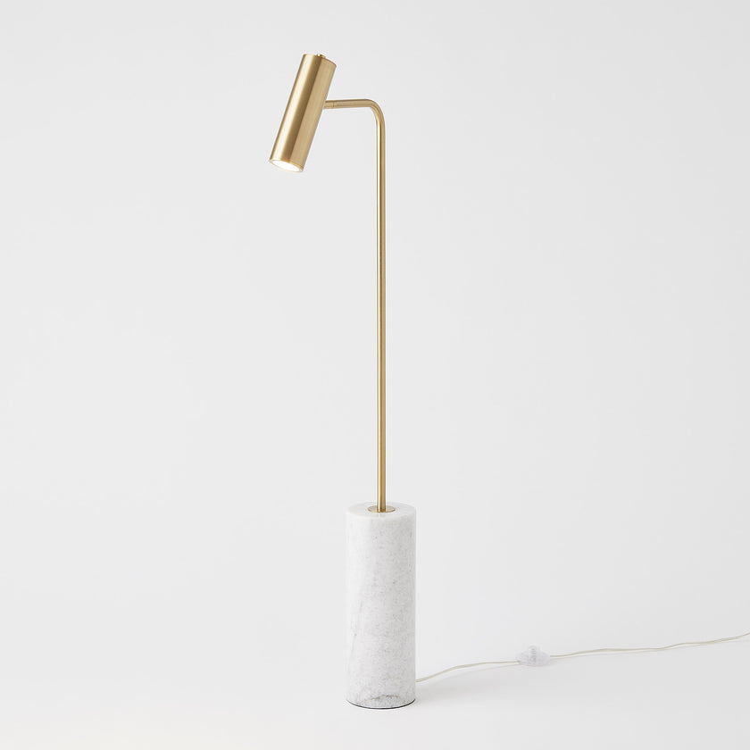 Global Views Spotlight Floor Lamp Brass