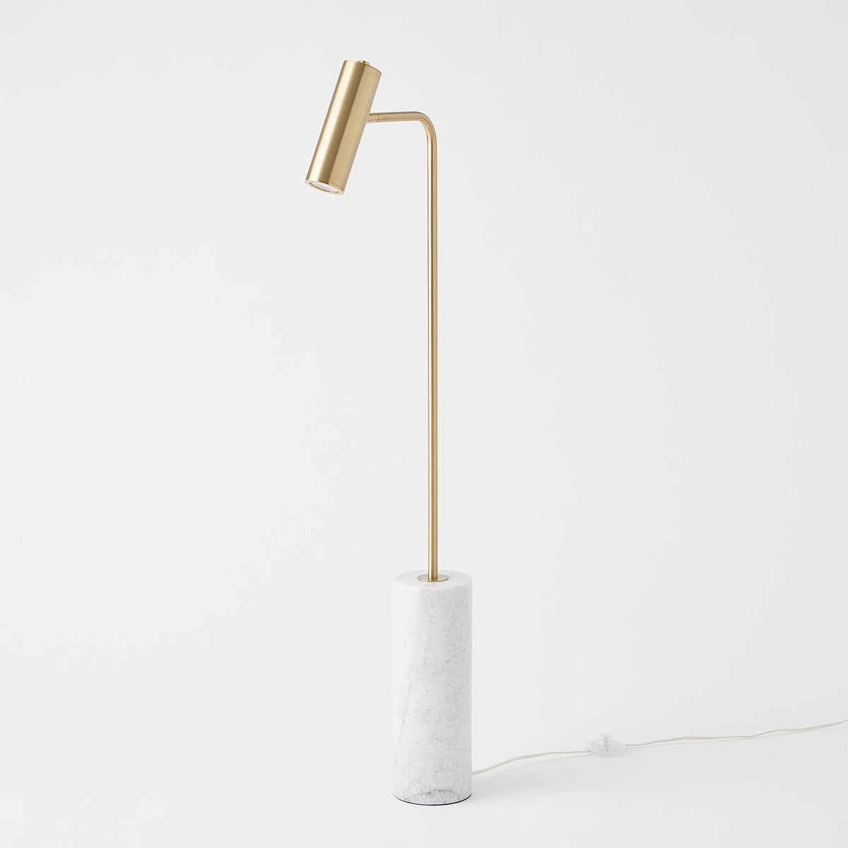 Global Views Spotlight Floor Lamp Brass