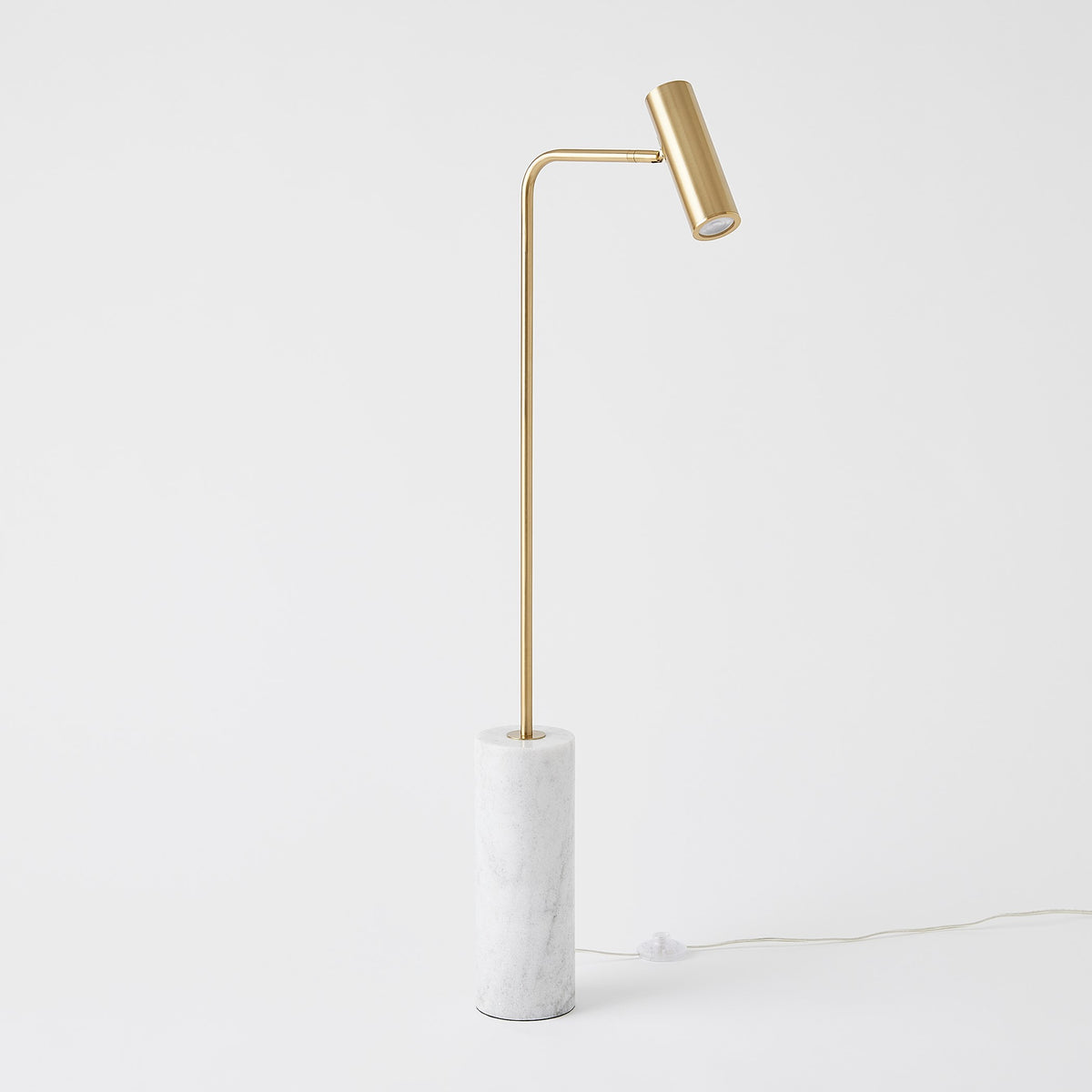 Global Views Spotlight Floor Lamp Brass