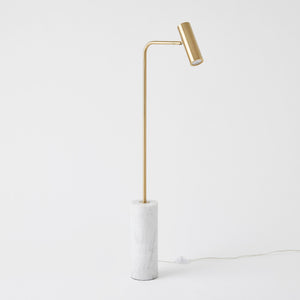 Global Views Spotlight Floor Lamp Brass
