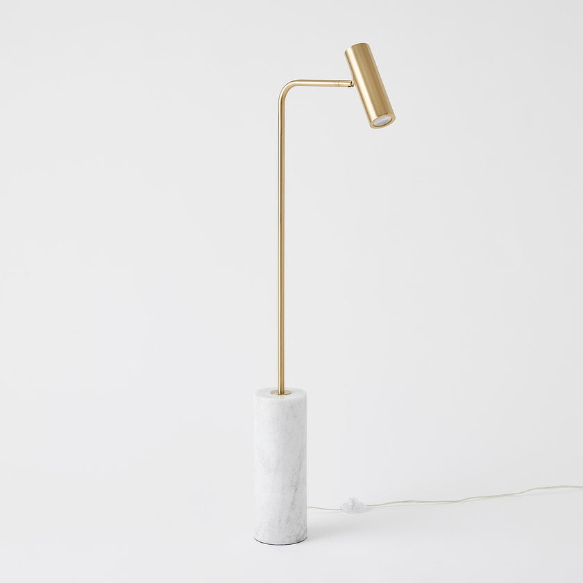 Global Views Spotlight Floor Lamp Brass