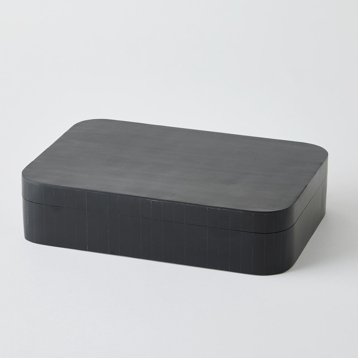 Global Views Super Ellipse Boxes and Tray Black