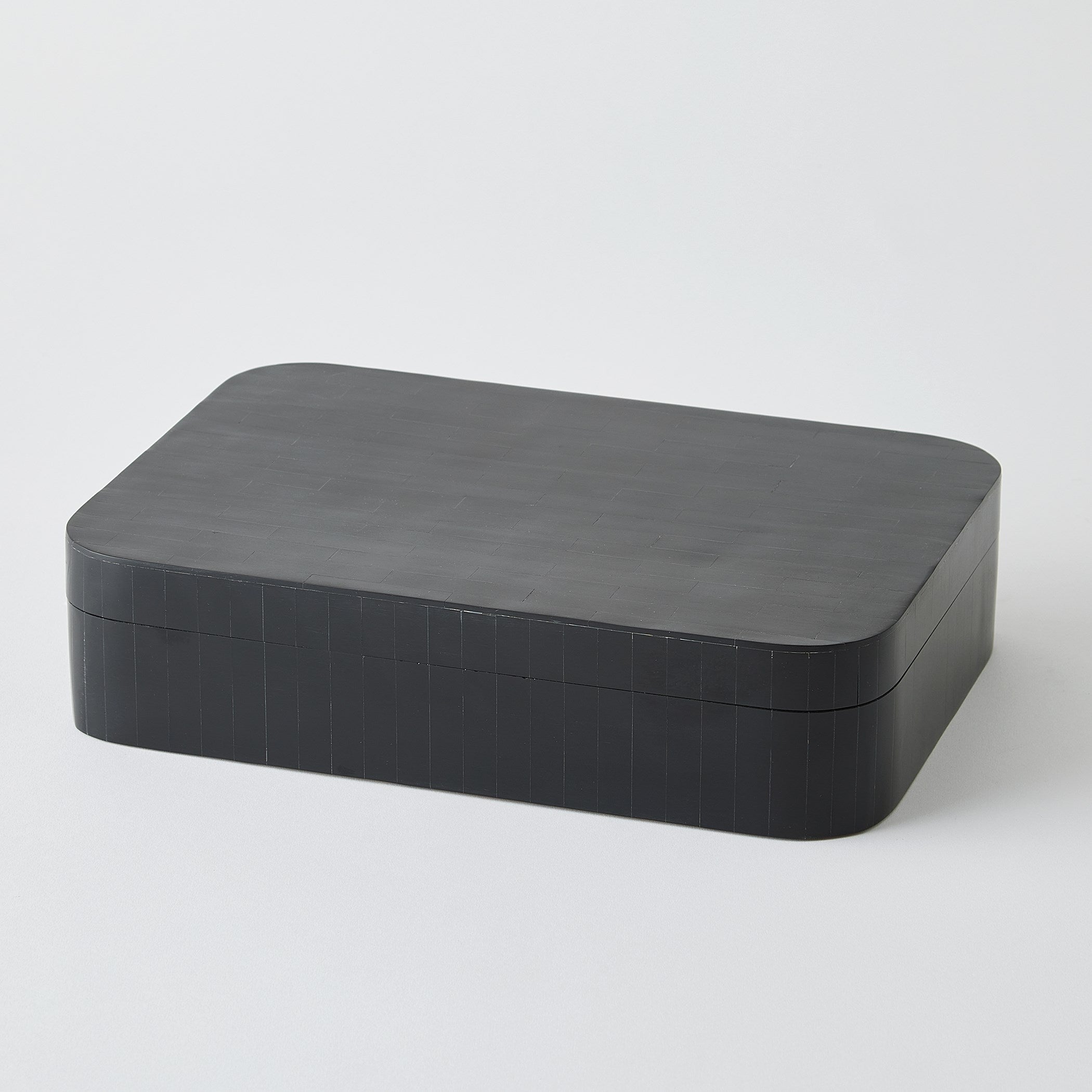 Global Views Super Ellipse Boxes and Tray Black