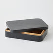 Global Views Super Ellipse Boxes and Tray Black