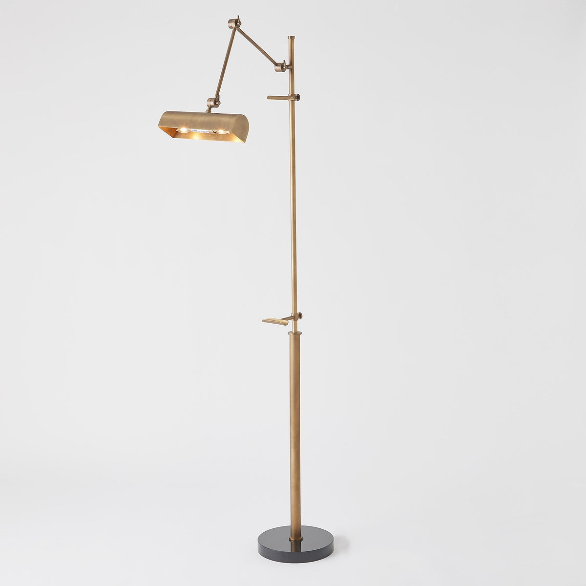 Global Views Display Floor Lamp-Brass