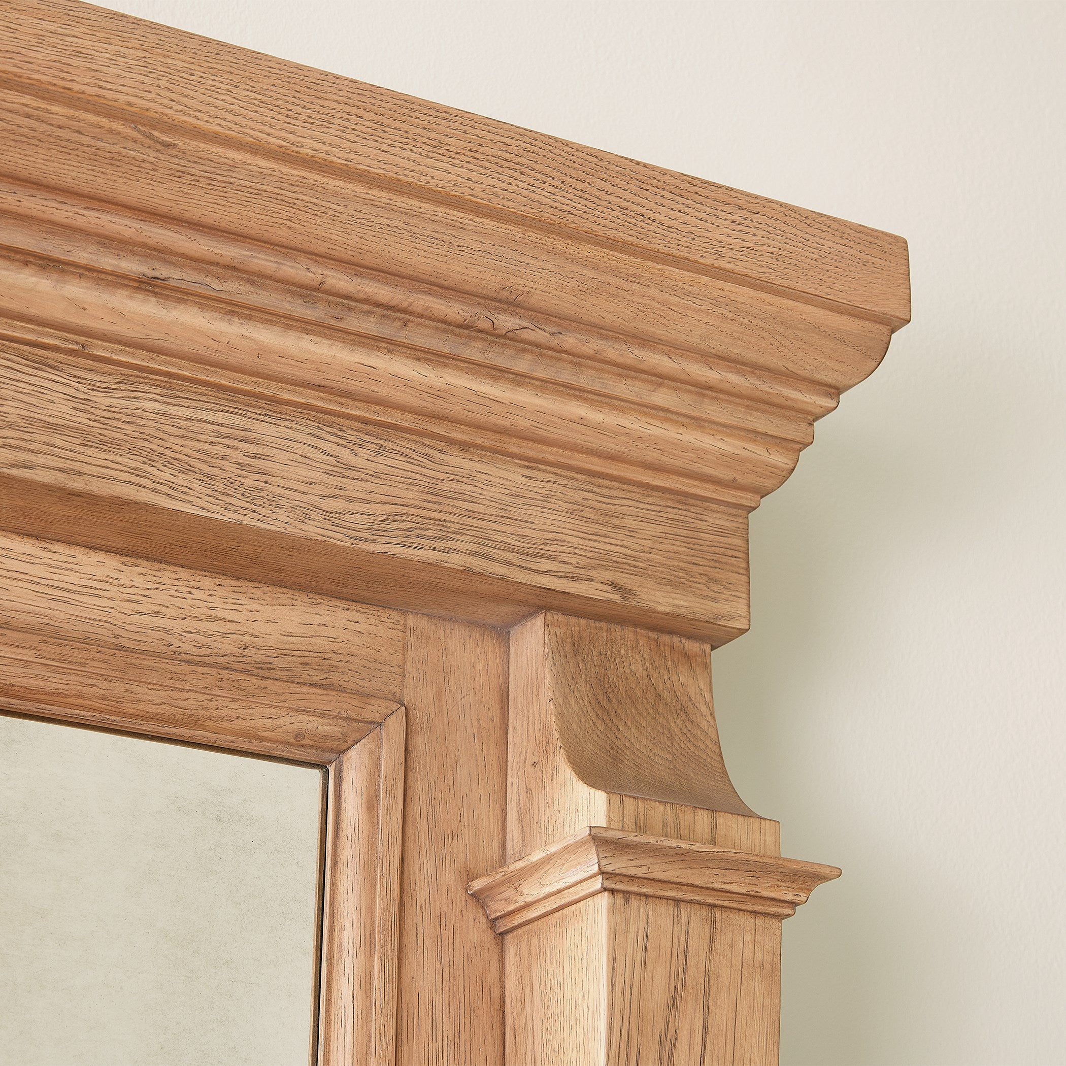 Global Views Josephine Mirror-Bleached Oak