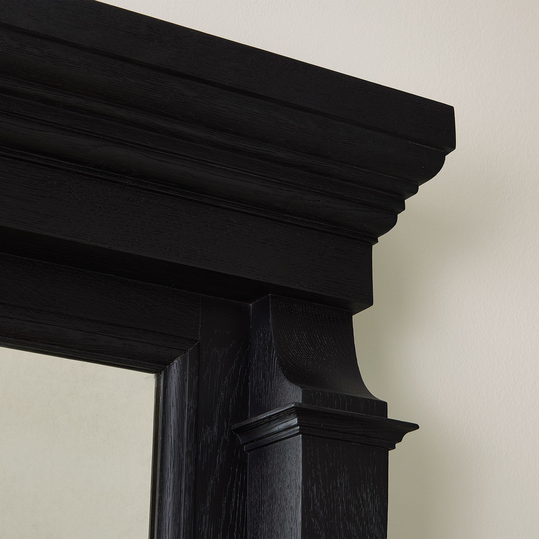 Global Views Josephine Floor Mirror-Blackened Oak
