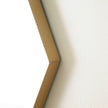 Global Views Elongated Diamond Mirror Brass