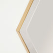 Global Views Elongated Diamond Mirror Brass