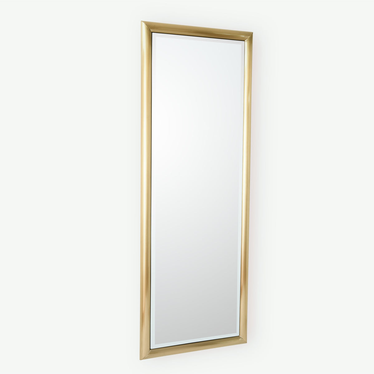 Global Views Bennett Floor Mirror-Brass