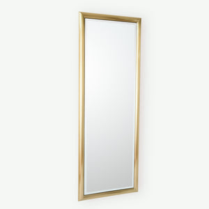 Global Views Bennett Floor Mirror-Brass