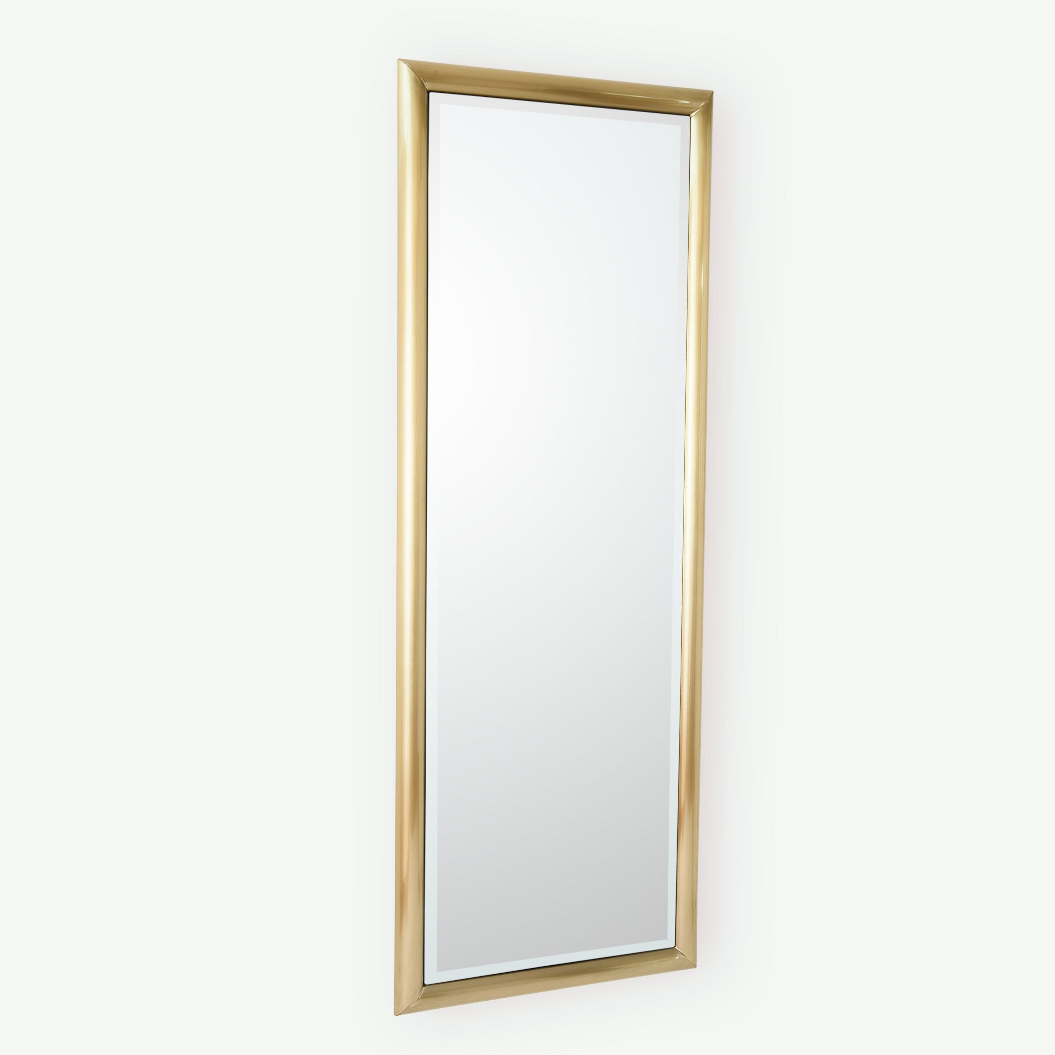 Global Views Bennett Floor Mirror-Brass