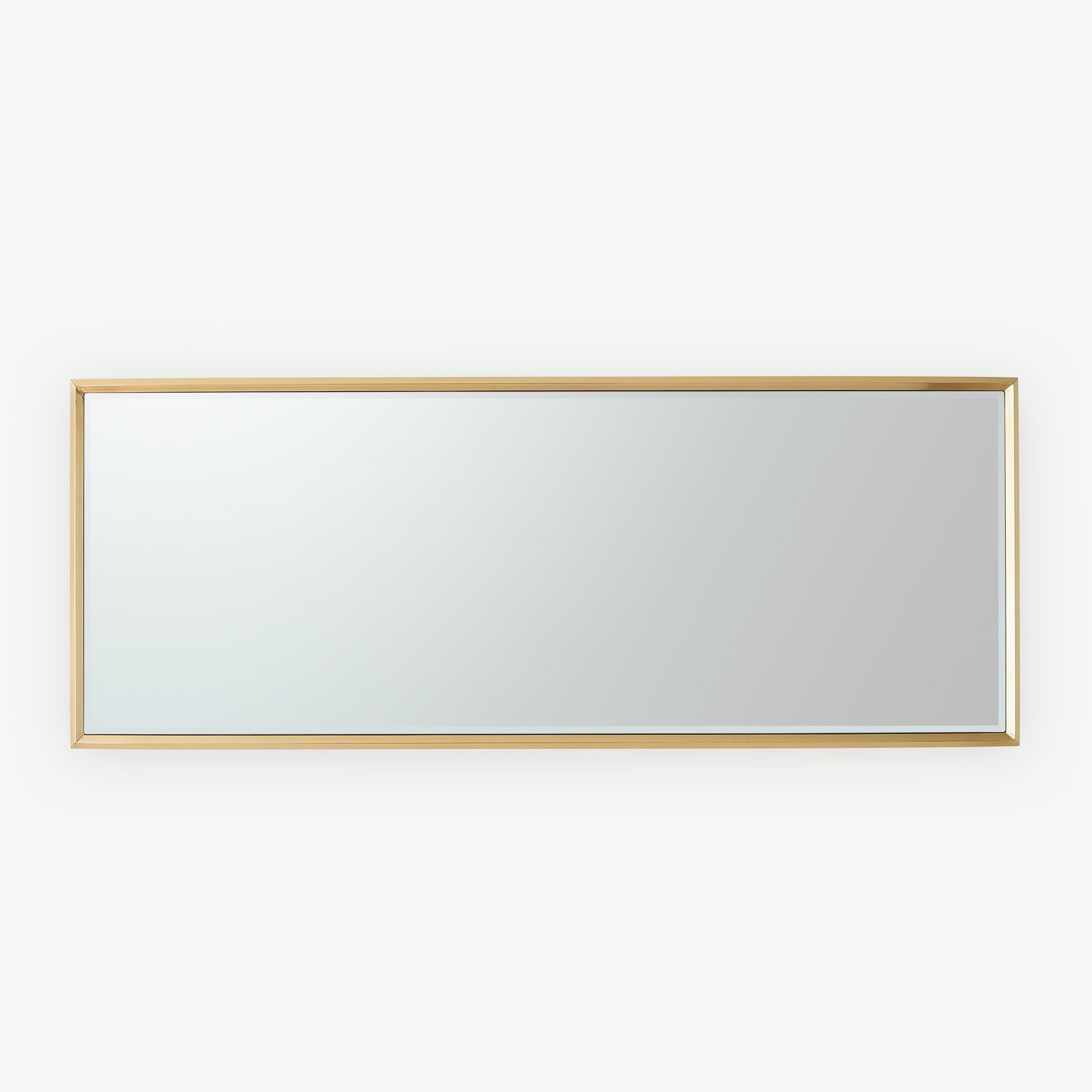 Global Views Reeves Floor Mirror-Brass