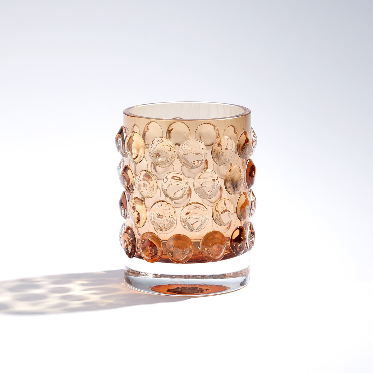 Global Views Thousand Eye Vase-Amber-Lg