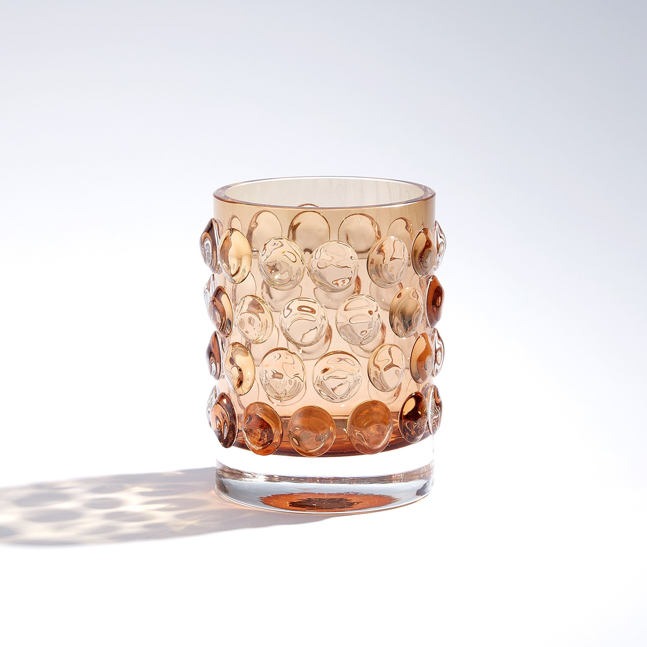 Global Views Thousand Eye Vase-Amber-Lg
