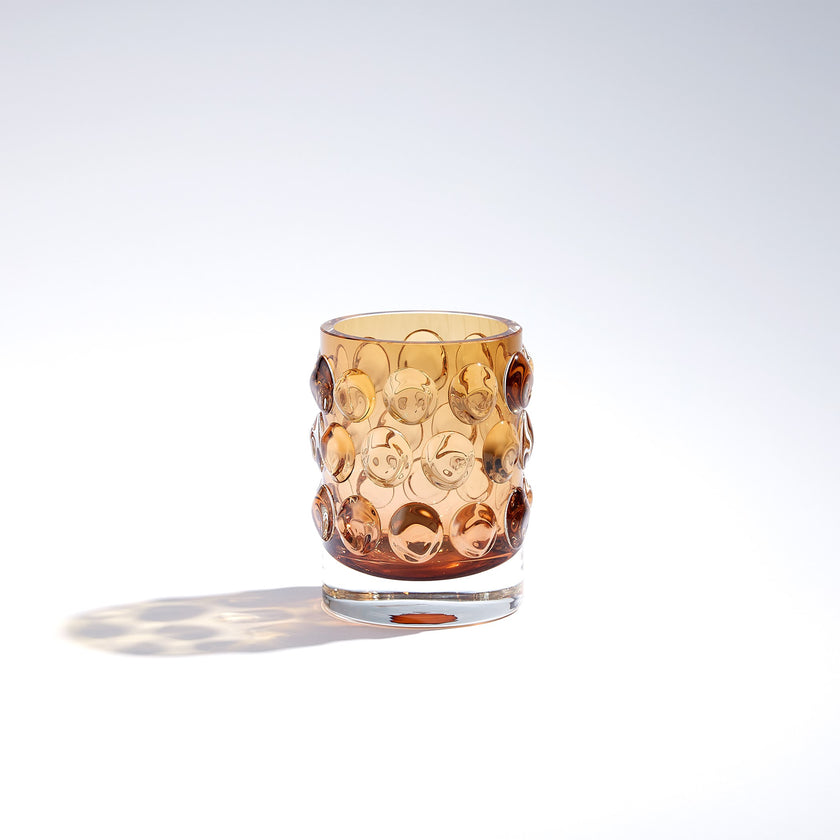 Global Views Thousand Eye Vase Amber
