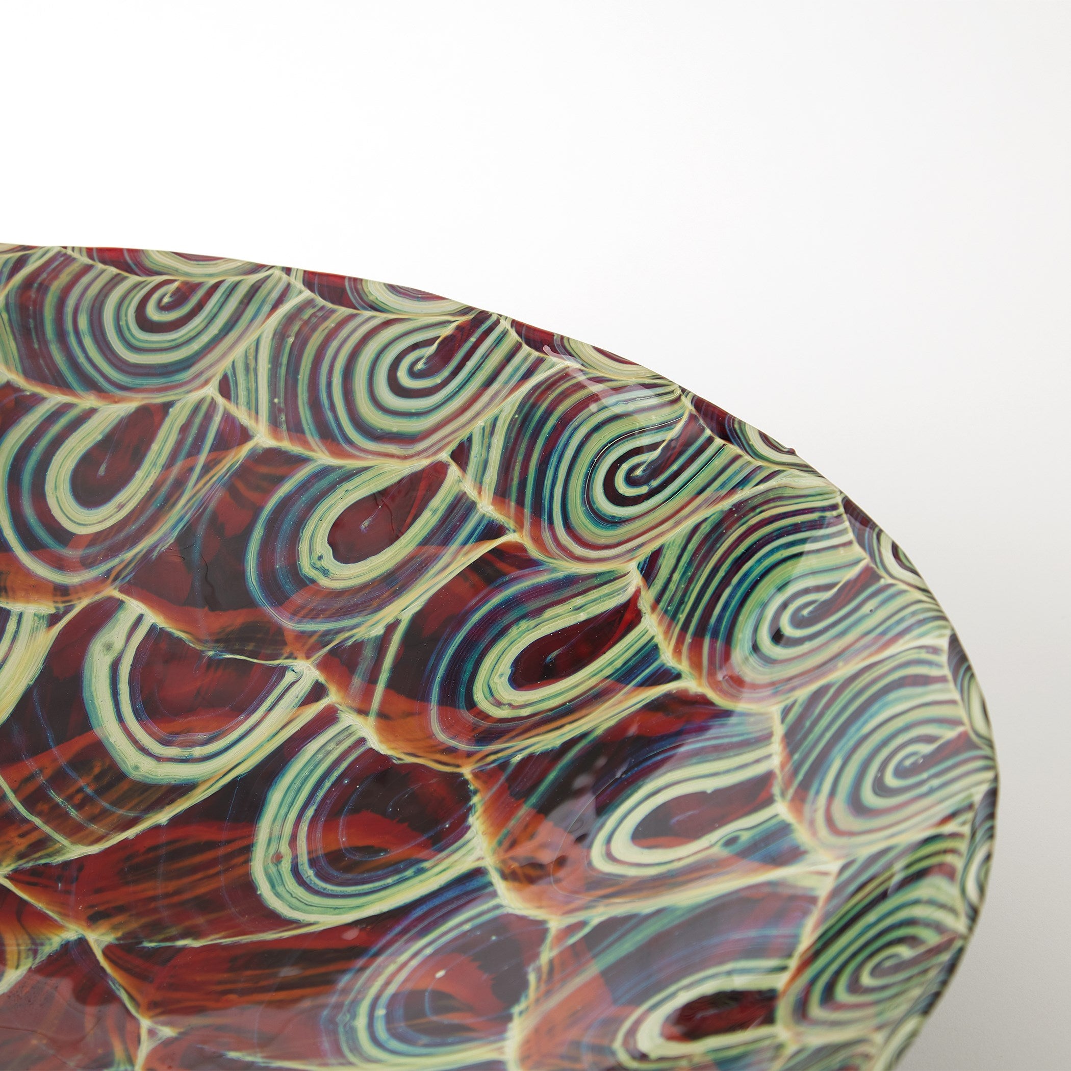 Global Views Kaleidoscope Centerpiece Plum