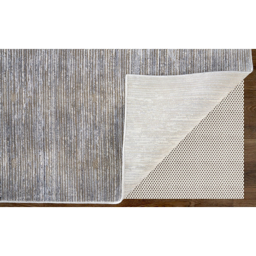 Feizy Laina 39GAF Transitional Distressed in Taupe/Silver/Tan