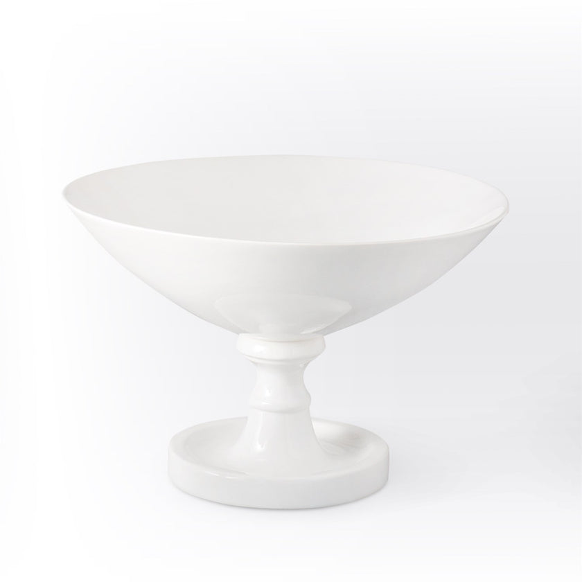 Global Views White Grand Pedestal Bowl