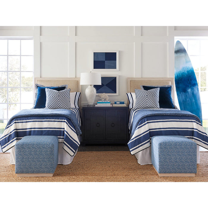 Barclay Butera Newport Crystal Cove Upholstered Panel Twin Headboard