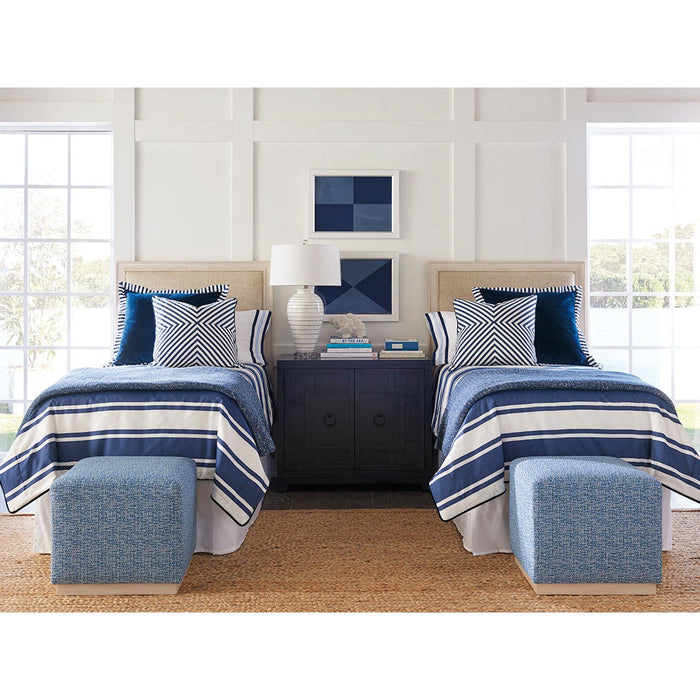 Barclay Butera Newport Crystal Cove Upholstered Panel Twin Headboard