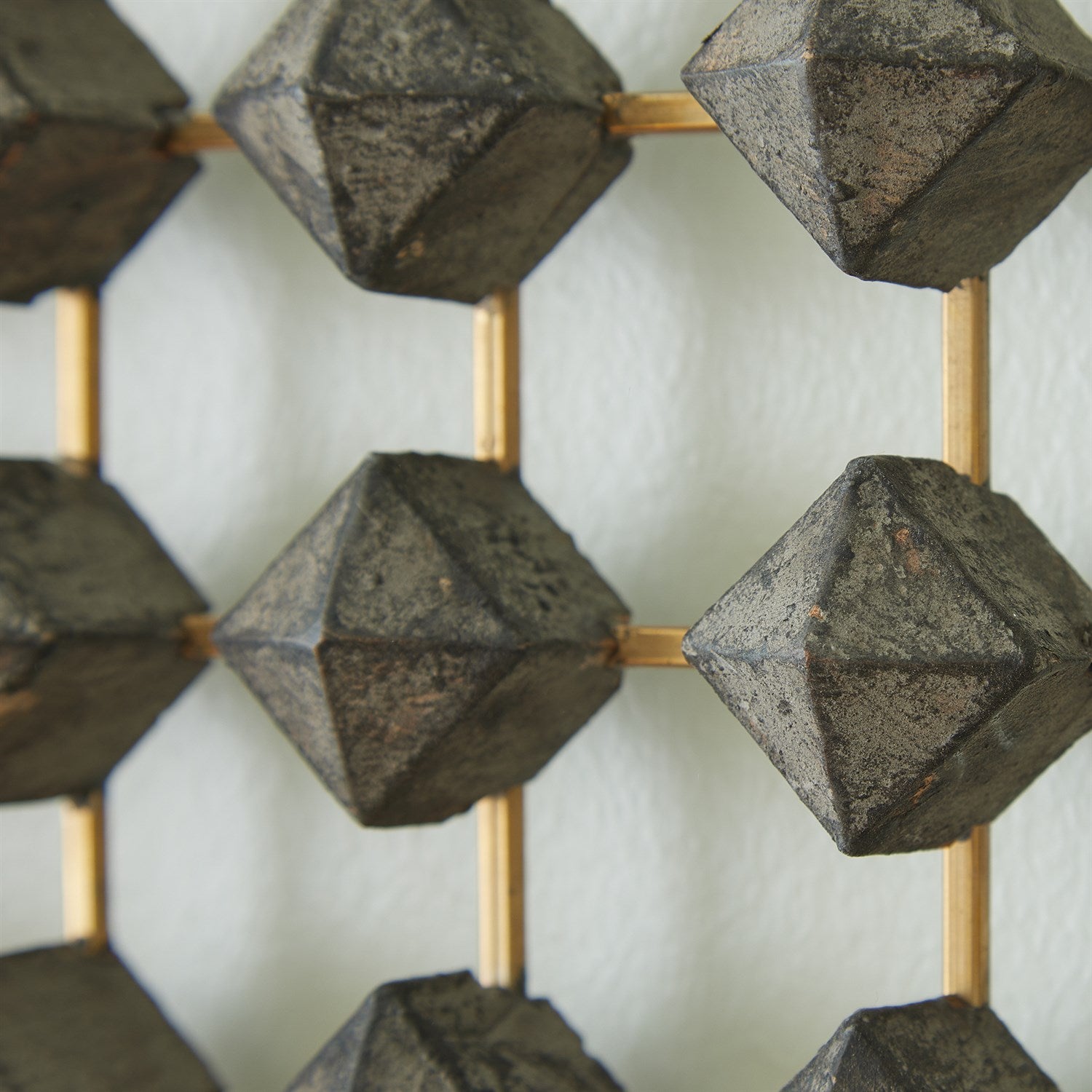 Global Views Wood Brass Ramus Wall Art