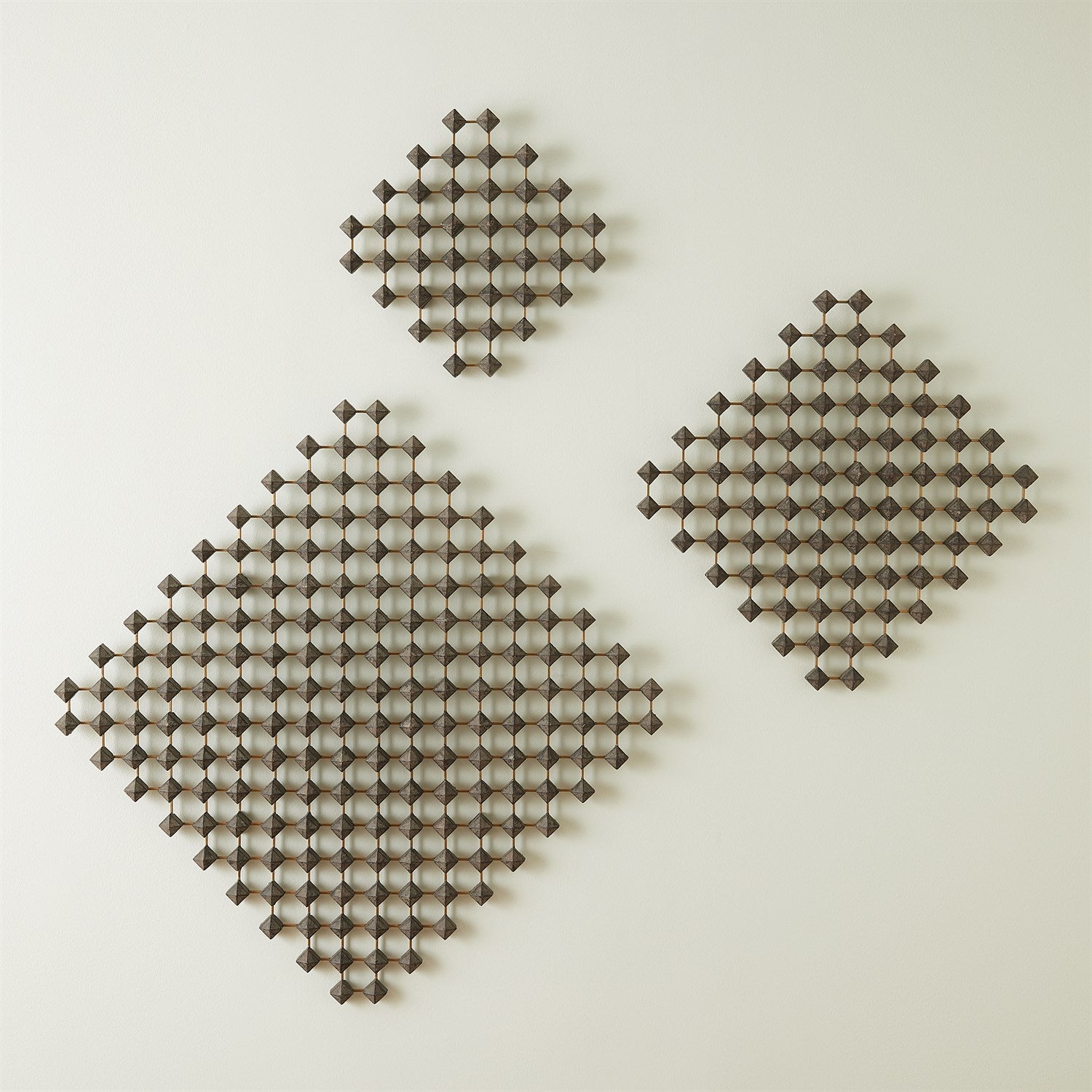 Global Views Wood Brass Ramus Wall Art