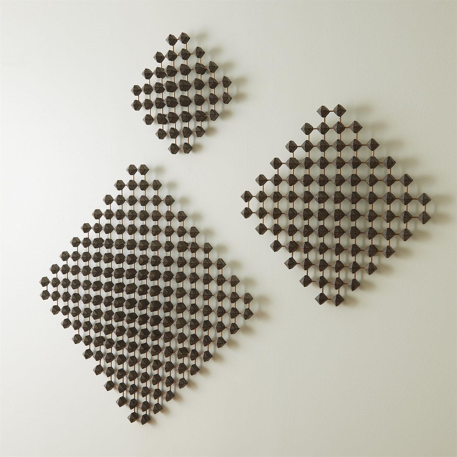 Global Views Wood Brass Ramus Wall Art