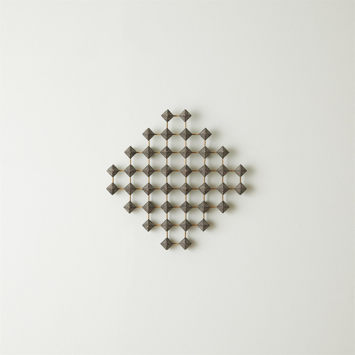 Global Views Wood Brass Ramus Wall Art