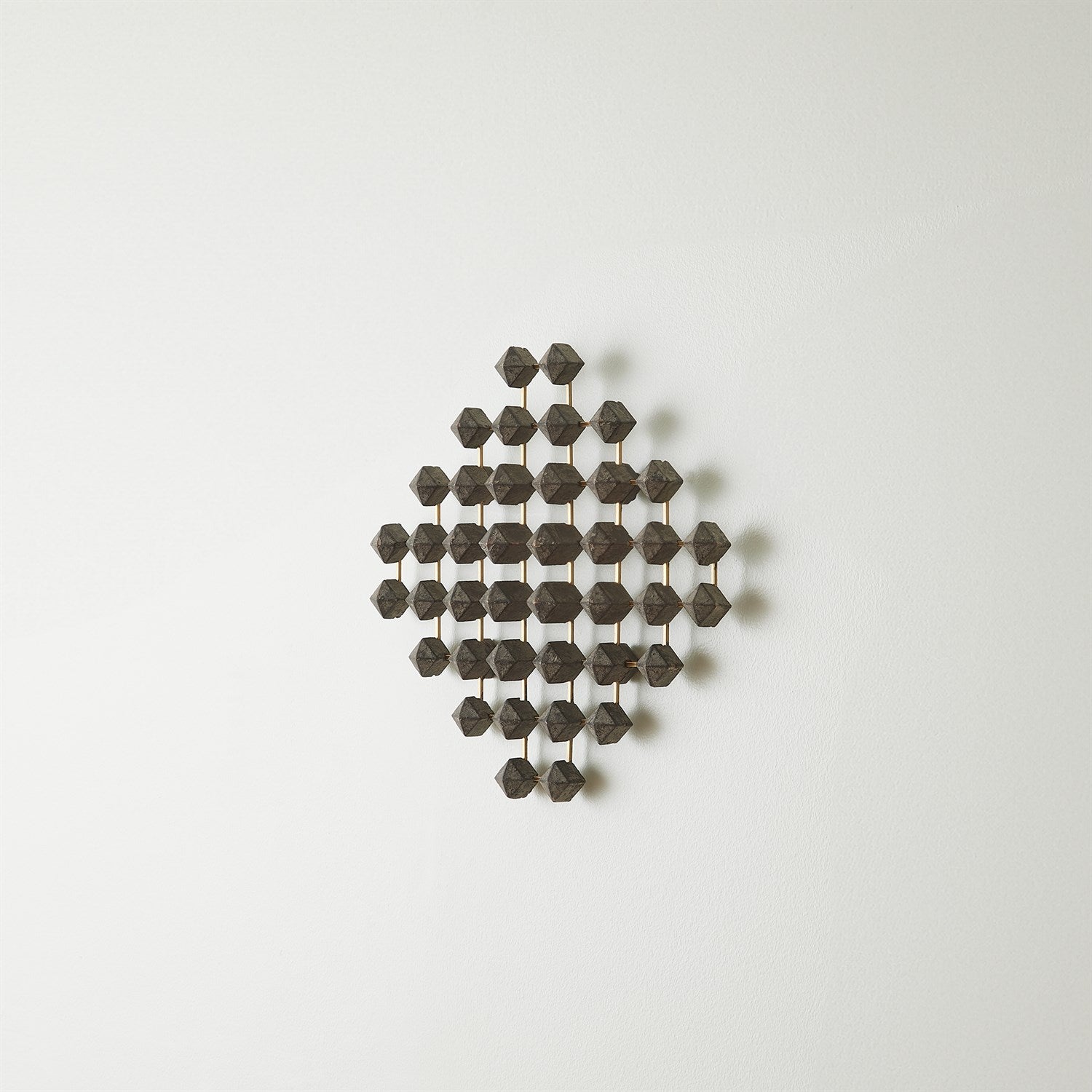 Global Views Wood Brass Ramus Wall Art