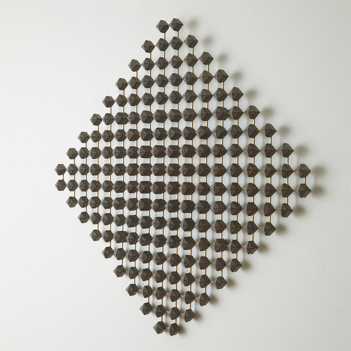 Global Views Wood Brass Ramus Wall Art