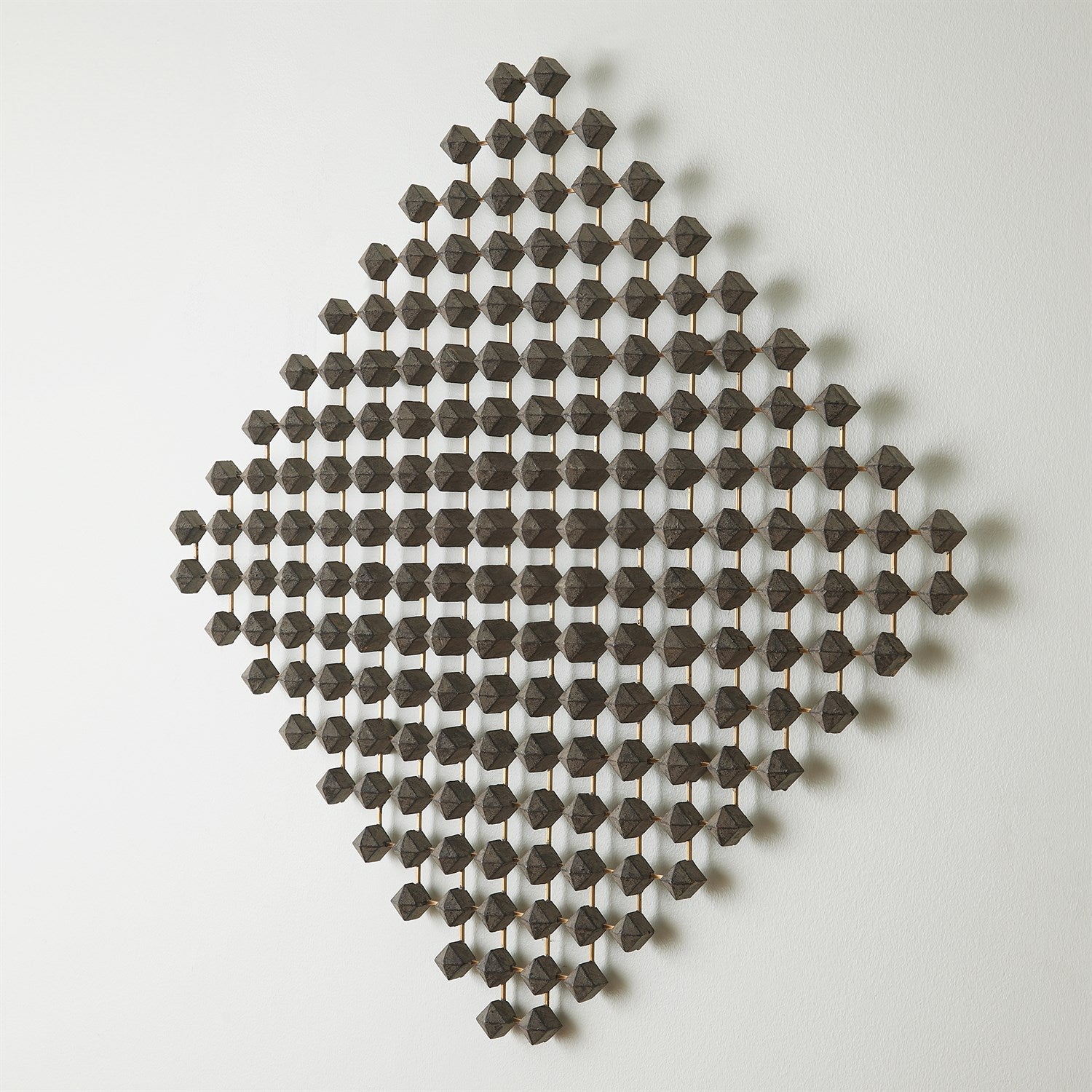 Global Views Wood Brass Ramus Wall Art