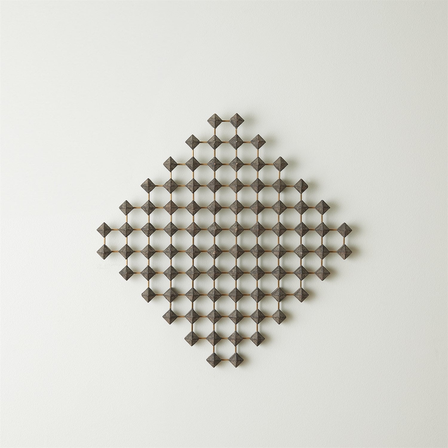 Global Views Wood Brass Ramus Wall Art