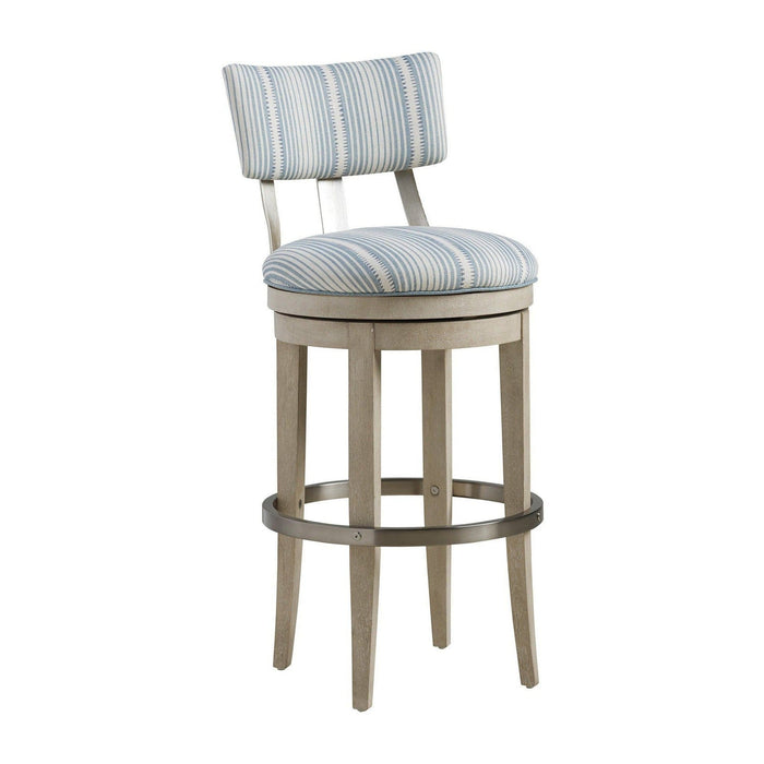 Barclay Butera Malibu Cliffside Swivel Upholstered Bar Stool - 19.5 Inch