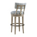 Barclay Butera Malibu Cliffside Swivel Upholstered Bar Stool - 19.5 Inch